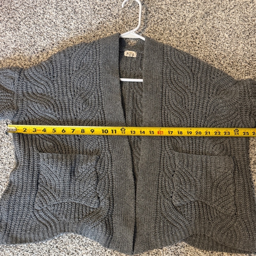 POL Grey Cable Knit Cardigan - Picture 4 of 5